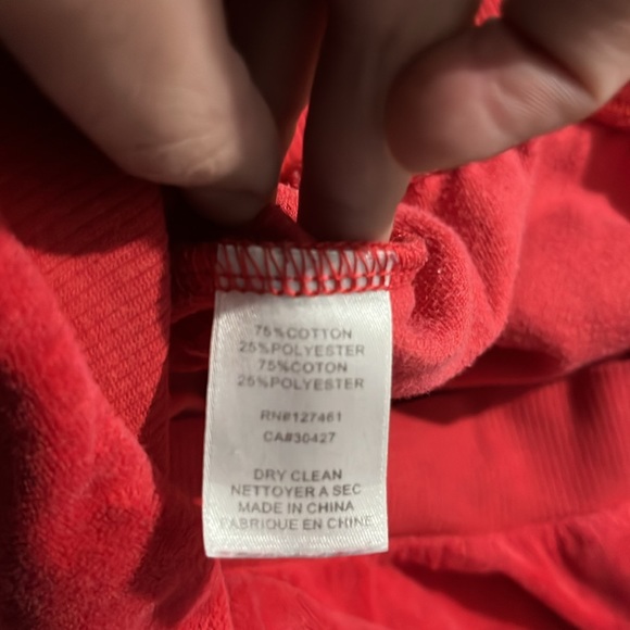 Wildfox diamond red velour oversized crewneck sweater - Picture 5 of 6